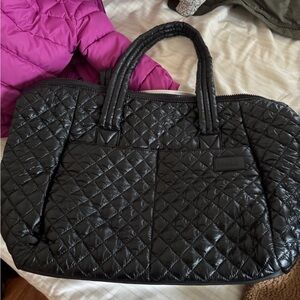 Vooray duffel bag black puff quilt